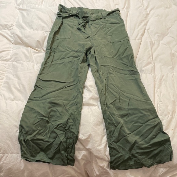 Pants - Green flare pants